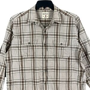 Red Head Shirt‎ Mens L Plaid Button Down Long Sleeve Outdoor Workwear Classic